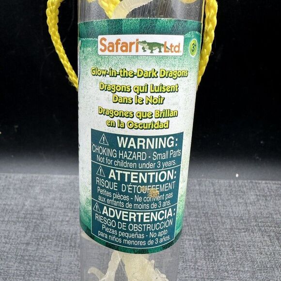 Glow In The Dark Dragons Toob Mini Figures Safari Ltd Ages 3+ 679304 2014 6 Pcs - Picture 3 of 9